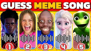 GUESS MEME & WHO'S SINGING 🎤🎵 | Lay Lay, King Ferran, Toothless, Salish Matter, MrBeast, Elsa, Tenge