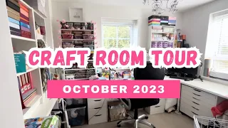 CRAFT ROOM TOUR - OCTOBER 2023 - I’M BACK!!!