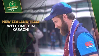 New Zealand Team Welcomed in Karachi 🙌 | PCB | MA2L