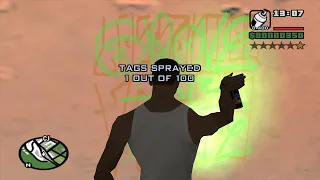 How to spray Gang Tag #49 at the beginning of the game - GTA San Andreas
