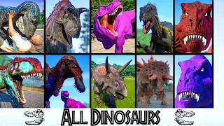 2K  Jurassic World Evolution All 68 Dinosaurs