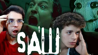 "SAW" ENDING MADE US LOSE OUR MINDS!! Movie Reaction - FIRST TIME WATCHING!