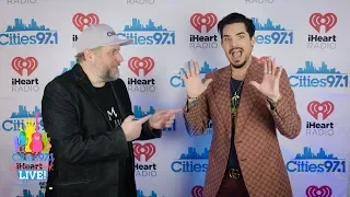 Paul Fletcher interviews Adam Lambert backstage at Cities Gives Back Live 2019