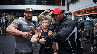 Prépa Mr Olympia 2019, week 3: Entraînement de BRAS avec TRISTYN LEE, SHAWN RHODEN et Charles GLASS