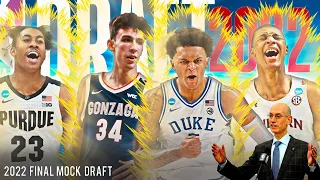 2022 NBA Mock Draft (FINAL) Picks 1-14