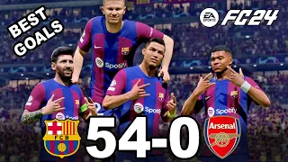 FC 24 - MESSI , RONALDO , NEYMAR , MBAPPE l ALL STARS | FC BARCELONA VS ARSENAL