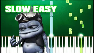 Crazy Frog - Axel F (Slow Easy Piano Tutorial) (Anyone Can Play)