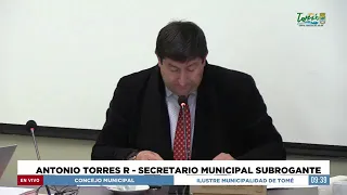 SESIÓN CONCEJO MUNICIPAL / 12 DE JULIO