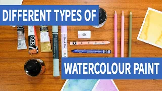 Different Types of Watercolour Products - Day 1  Watercolour Challenge Getting To Know Watercolour