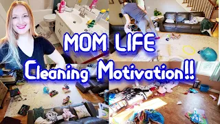 CLEANING MOTIVATION MOM LIFE // CLEANING VIDEOS // MOM LIFE CLEAN WITH ME