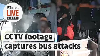 CCTV shows bus attacks across SA