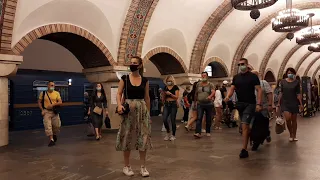 КРАСИВАЯ Станция МЕТРО ЗОЛОТЫЕ ВОРОТА в КИЕВЕ / KIEV (Kyiv) Beautiful METRO Station ZOLOTI  VOROTA