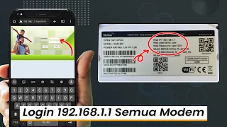 CARA LOGIN 192.168.1.1 SEMUA MODEM