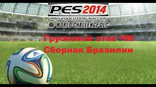 PES 2014. World Challenge.Групповой этап Чемпионата мира Сборная Бразилии. WC Group stage Brazil.