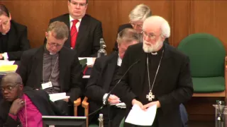 Archbishop Rowan Williams speaks on women bishops