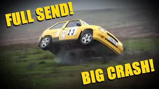 UK Rally Action! Full Send & Big Crash!!