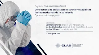 #WebinarCLAD Consecuencias en las administraciones públicas de la pandemia: Argentina y Andorra