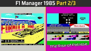 F1 Manager 1985 - 2/3 (Formula One, ZX Spectrum)