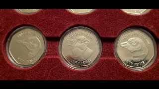 New display for the Falkland Penguin 50p coins.