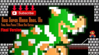 New Super Mario Bros Wii Final boss Phase 2 Nes Edition (Final Version)