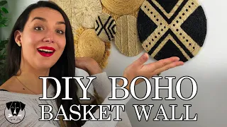 DIY BOHO BASKET WALL DECOR