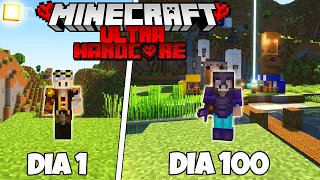 SOBREVIVI 100 DIAS NO MINECRAFT ULTRA HARDCORE