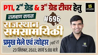 Rajasthan Current Affairs 2022 (696) | मेले एवं त्योहार | PTI, 2nd & 3rd Grade Teacher & All Exam