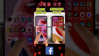 Sam Sung Galaxy A14 4G vs Xiaomi Redmi Note 12 Facebook App Speed Test #shorts