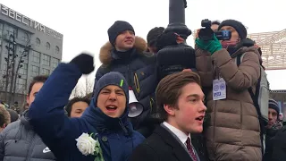 Акция "Забастовка избирателей" в Москве 28 января 2018