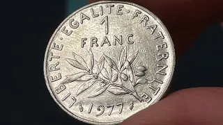 1977 France 1 Franc Coin • Values, Information, Mintage, History, and More