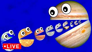 Square Planets for Baby 🪐🔴  | Planets Mercury Venus Earth Mars Jupiter Saturn Uranus Neptune