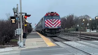 The Complete Metra Evening Rush Hour At Elmhurst On December 7, 2022