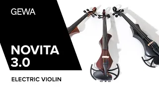 GEWA NOVITA 3.0 Electric Violin with new universal shoulder rest adaption (ENG)