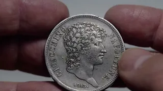 Joachim Murat  Naples 5 Lire 1813 Silver