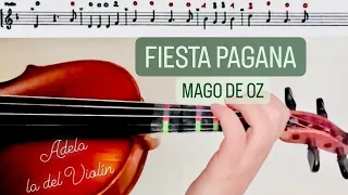 FIESTA PAGANA, VIOLIN, MAGO DE OZ. (PARTIRURA+AUDIO)