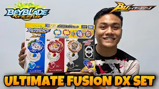 FUSION HAA!! Super Hyperion & King Helios Ultimate Fusion DX Set | Beyblade Burst Unboxing