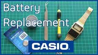 Casio Digital Calculator Databank Watch Battery Replacement DBC-610 DBC-611