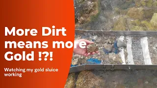 Watch my gold sluice - I noticed something... Maybe there are a few tips for you? Outdoors adventure