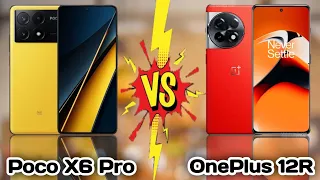 ⚡OnePlus 12R 5G VS Poco X6 Pro 5G | Comparison 🔥 |