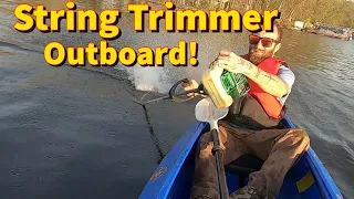 How to make a KAYAK OUTBOARD from a STRING TRIMMER... maybe!