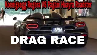 Koenigsegg Regera VS Pagani Huayra Roadster｜Drag Race