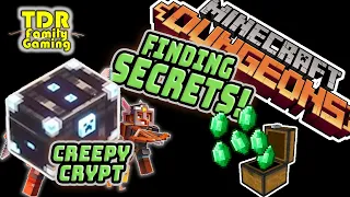 CREEPY CRYPT SECRETS in MINECRAFT DUNGEONS - OBSIDIAN DIAMOND CHEST!?