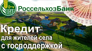 Кредит в РоссельхозБанке для жителей села с господдержкой