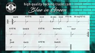 "Blue in Green" jazz fusion backing track