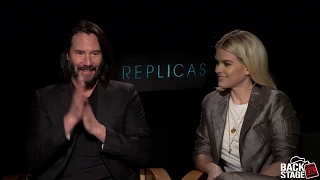 REPLICAS Cast Interview (2019) | Keanu Reeves, Alice Eve, John Ortiz