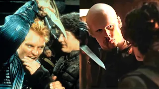 Dune fight scene compared - Paul Muad'Dib vs Feyd Rautha