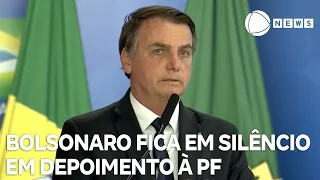 Bolsonaro fica em silêncio em depoimento à Polícia Federal