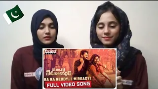 Ra Ra Reddy I'm Ready Song Video | Macherla Niyojokavargam | Nithiin, Anjali | Pakistani Reaction