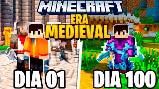 SOBREVIVI 100 DIAS NA ERA MEDIEVAL DO MINECRAFT - O FILME