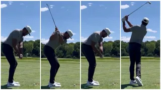 Tony Finau Short Iron Swing Sequence and Slowmotion